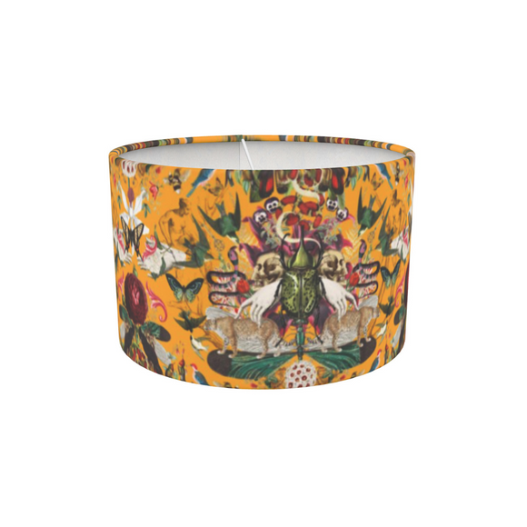Divine Curio Drum Lampshade - Lux soft touch velvet