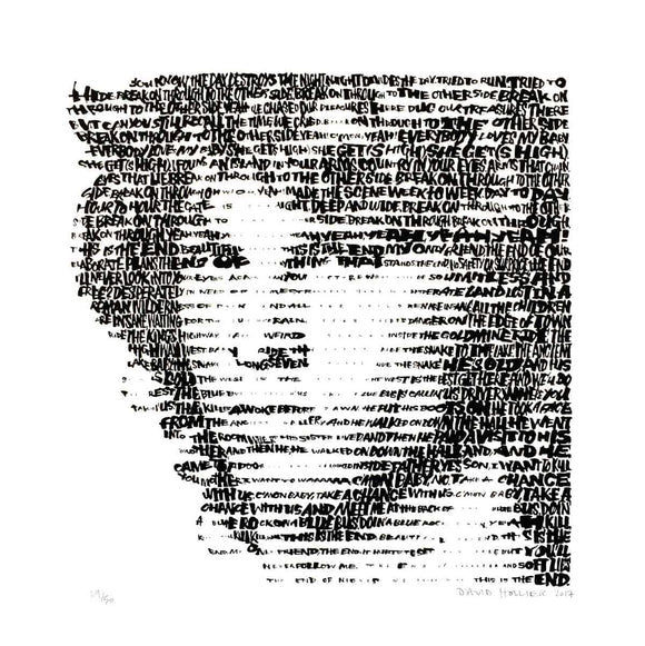 Jim Morrison artwork by David Hollier