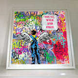 Young wild and free print by Billy the kid
