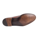 703 Enzo Penny Loafer <br> Calfskin Leather Cognac