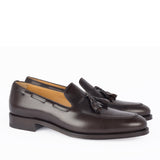 701 Enzo Tassels Loafer <br> Calfskin Leather Dark Brown