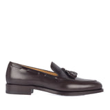 701 Enzo Tassels Loafer <br> Calfskin Leather Dark Brown