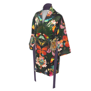 Paradise Lost "Noir" 100% Silk Kimono