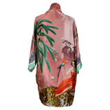 Mary Pink 100% Silk Kimono