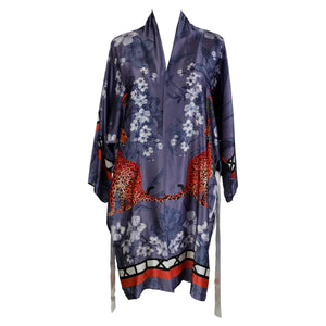 Mishcka Bluebell 100% Silk Kimono