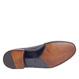 913 Alberto Double Monk <br> Calfskin Leather Black