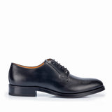 911 Alberto Derby <br> Calfskin Leather  Black