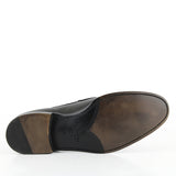 703 Enzo Penny Loafer <br> Calfskin Leather Black