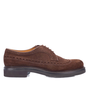 1181 Ettore Derby Brogue <br> Suede Brown