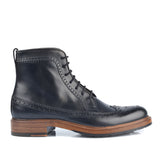 1164 Ettore Boot Brogue <br> Calfskin Leather Black