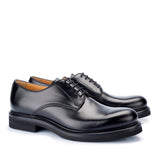 911 Alberto Derby <br> Calfskin Leather Black Rubber