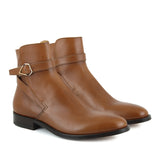 1213 Rossano Ankle Boot <br> Calfskin Leather Brown