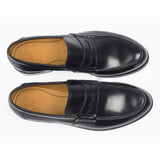 1032 Ugo Penny Loafer <br> Calfskin Leather Oldbox Black