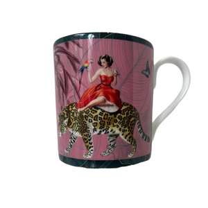 Mary Pink bone china coffee cup