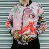 Mary Pink Bomber Jacket