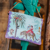 Mary Turquoise Leather Cross Body Handbag
