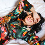 Paradise Lost "Night" - Woman's Silk Pyjama Blouse