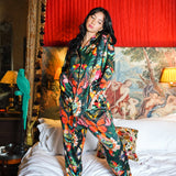 Paradise Lost "Night" - Woman's Silk Pyjama Blouse