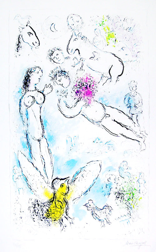 The Magic Flight Limited edition print by Marc Chagall
