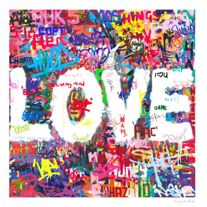 love painting, limited edition print by Billy the kid
