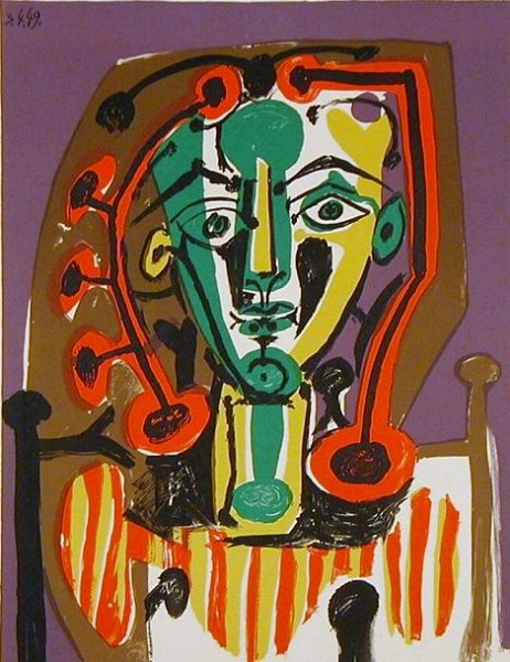 Le corsage raye Print by Pablo Picasso
