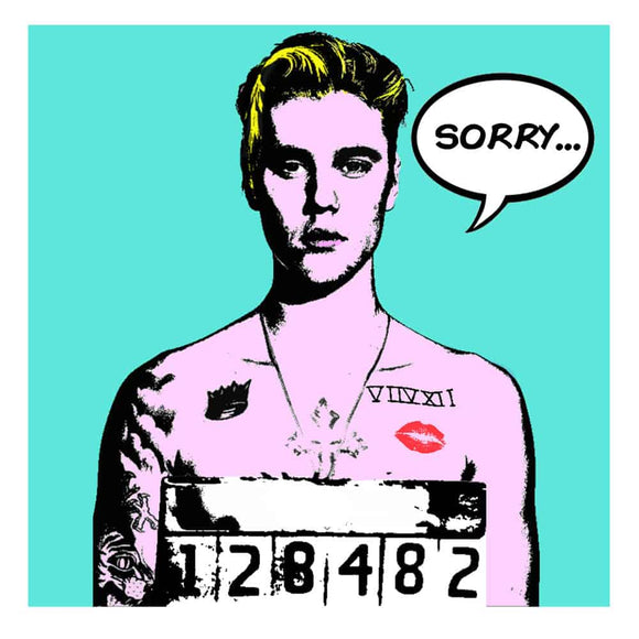 Justin Bieber limited edition print by Escobar