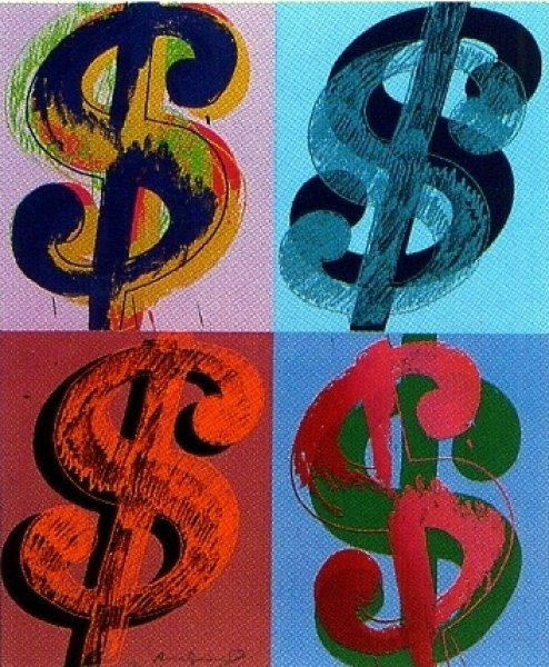 Dollar Print by Andy Warhol