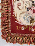 Aubusson Cushion Cover - Musical Red