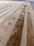 Ivory lines design rug