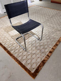 Basketweave Copper Ivory design rug