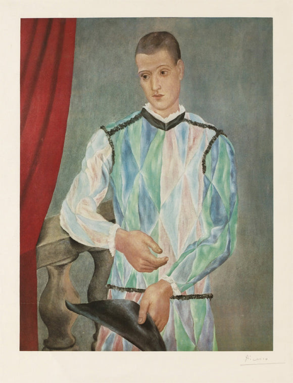 Harlequin Print by Pablo Picasso